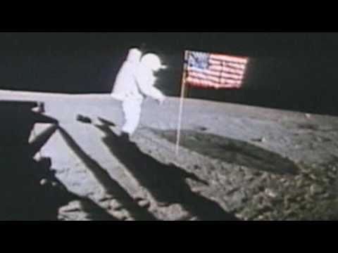 the first man on the moon pictures