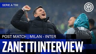 JAVIER ZANETTI INTERVIEW | MILAN 1-2 INTER 🎙️⚫🔵??