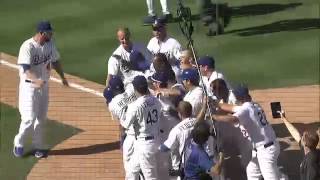 Puig's Walk-off Homerun to Win it for Dodgers 7/28/2013