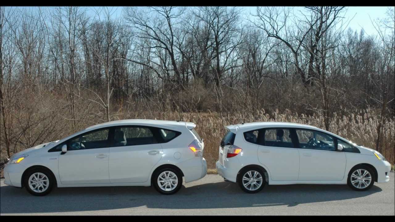 Toyota PRIUS V & Honda FIT VIDEO 3-10-2012.wmv - YouTube
