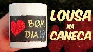 Faça uma lousa na caneca. É superfácil!