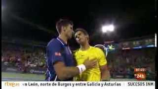 Rogers Cup 2013: Rafael Nadal celebrates his win over Novak Djokovic