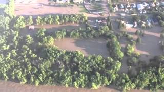 June 23, 2013 - Aerial view of Medicine Hat flooding