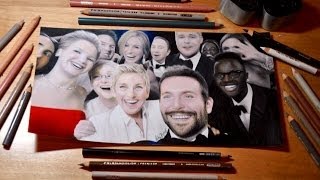 Drawing The Oscars 2014 Selfie