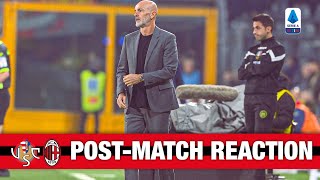 Coach Pioli and Kjær post-match reactions | Cremonese v AC Milan