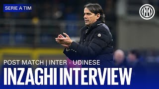 INTER 3-1 UDINESE | INZAGHI INTERVIEW 🎙️⚫🔵??