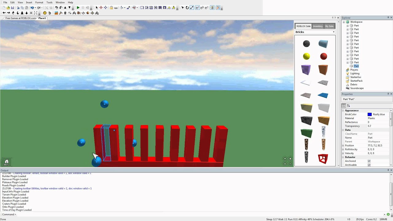 ROBLOX - How to build on Roblox studio 1.0? - YouTube