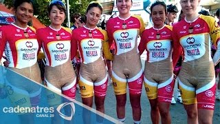 Polémica por los uniformes de las ciclistas colombianas
