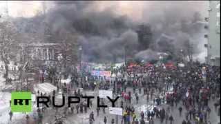 Беспорядки в Киеве / Kiev clashes