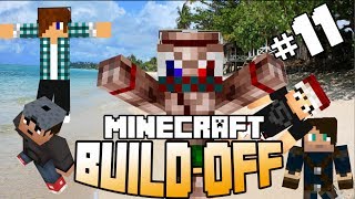 Minecraft Build Off #11 - STRAND BOUWEN! 2 vs 2!