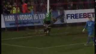 You've got to see this! Wrexham ghost goal goes through the net!