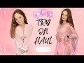 [4K] See-Through Clothes Try on Haul  Transparent Fabric & No Bra Trend