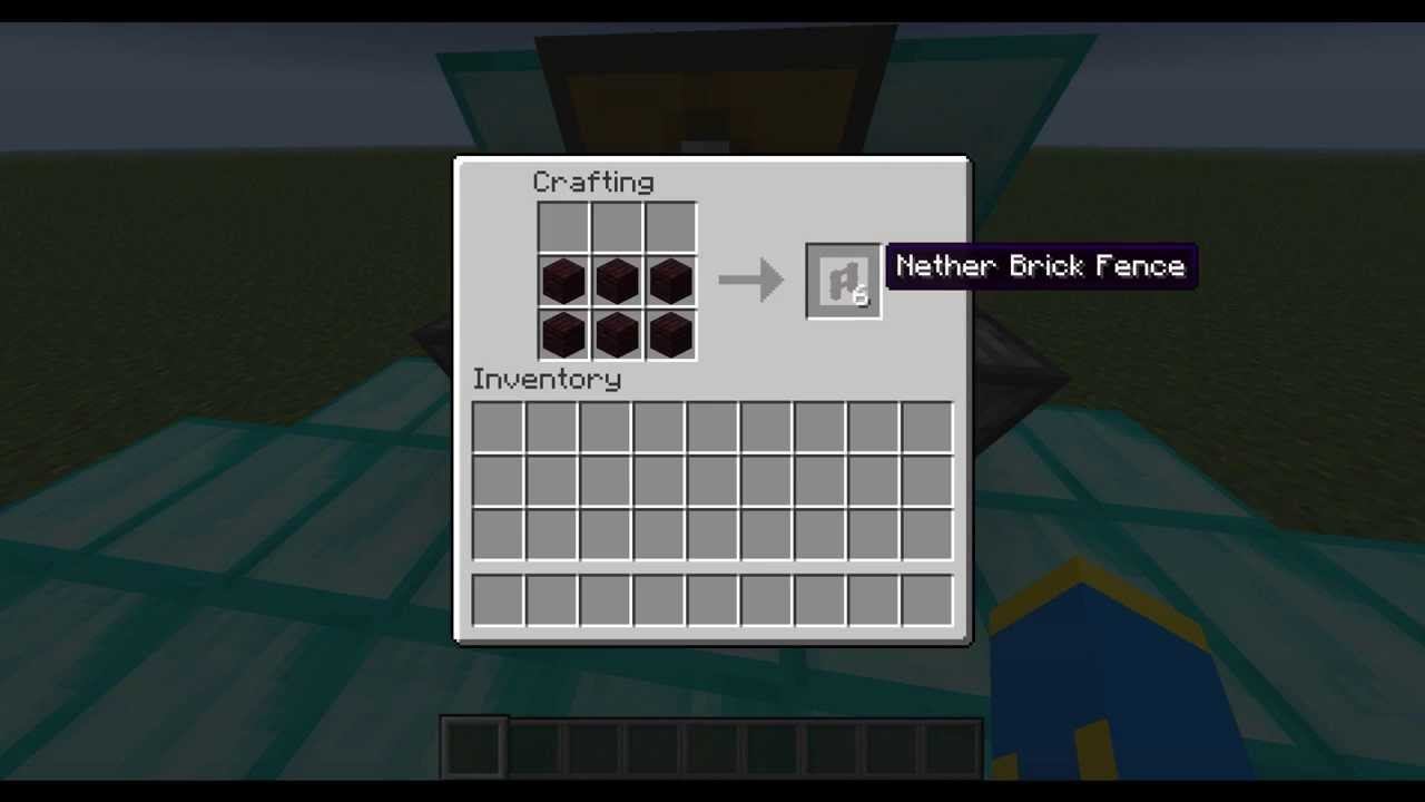 How To Make Nether Brick Fence