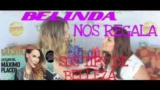 Belinda nos enseña tips de belleza/Belinda tells us how to get her messy hairstyle