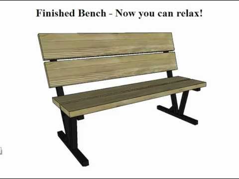 Park Bench Plans - YouTube