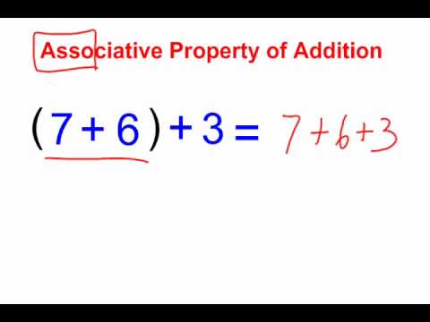 what is associative property of addition mean