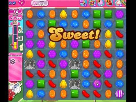 How to beat Candy Crush Saga Level 186 - 2 Stars - No Boosters - 53