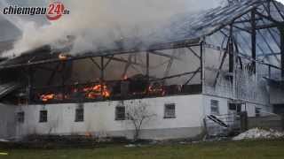 Stadlbrand in Ruhpolding verursacht 300.000 Euro Schaden