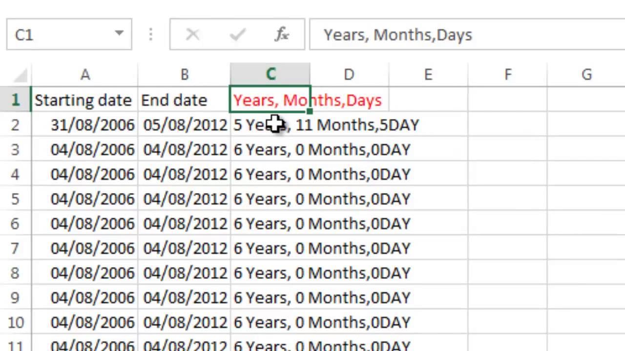 ... date and B2 stands for the end date, you can modify them as you need