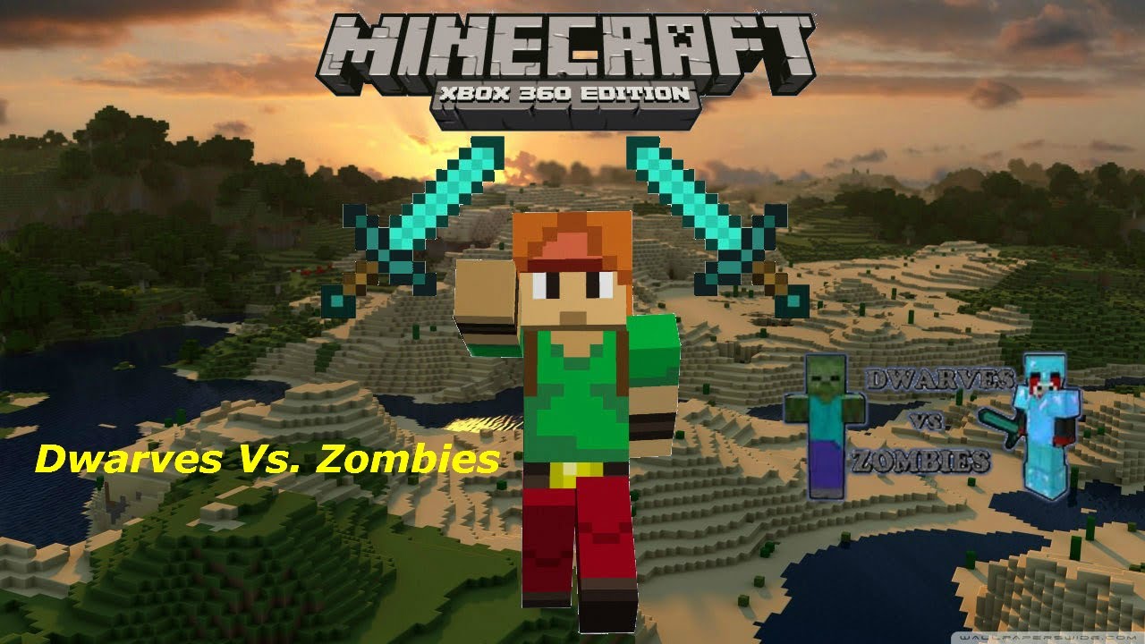 Minecraft Dwarves vs. Zombies Xbox 360 Part 1 - YouTube