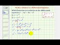 Ex: Determine Which Functions Are Solutions to a Differential Equation