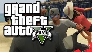 GTA 5 Online Multiplayer Funny Moments!  (Beach Bum DLC, Enderman Troll, and More!)