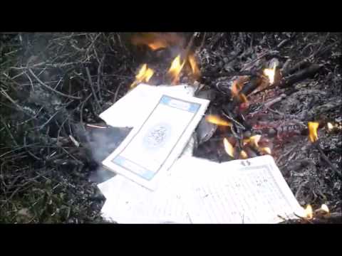 The burning of the Qur'an by a young Afghan image