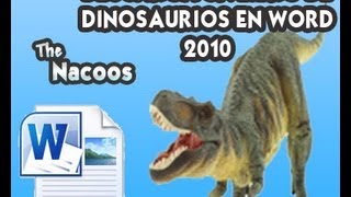 Descargar Libro de Dinosaurios en Word 2010 para que pinten los Peques -  YouTube