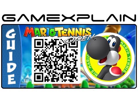 Mario Tennis Open - Black Yoshi QR Code (Secrets Characters ...