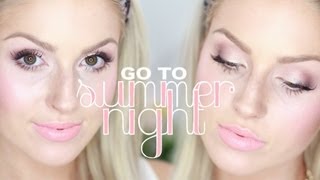 My Go-To Summer Night Makeup & Hair! ♡ w/ NikkiPhillippi!