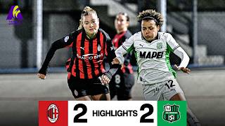 Park e Ijeh non bastano | Milan-Sassuolo 2-2 | Serie A femminile