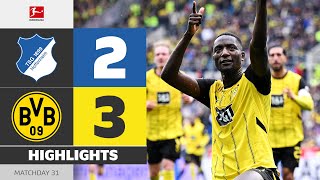 90+5! Close Win For BVB! | HOFFENHEIM — BORUSSIA DORTMUND | Highlights | MD 31 – Bundesliga 2024/25