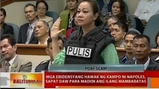 Mga notebook ni Napoles, nagpapakita umano ng mga transaksyon niya sa ilang mambabatas