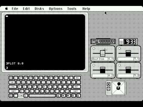 Emulate a Apple II on a Mac Plus - YouTube