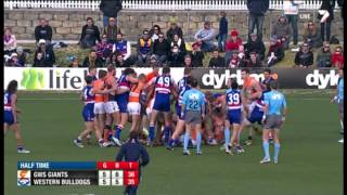 Cooney hit sparks brawl - AFL