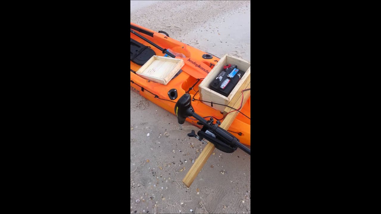 Kayak Battery Box and 30 lb thrust minn kota YouTube