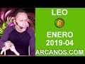 Video Horscopo Semanal LEO  del 20 al 26 Enero 2019 (Semana 2019-04) (Lectura del Tarot)