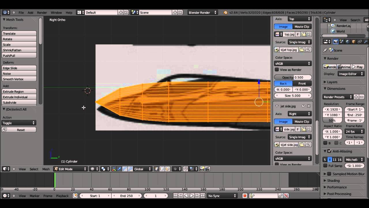 Modelling a Jet Plane in Blender YouTube