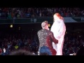 Robbie Williams - Aviva Stadium Dublin 14.06.2013 - Sanne on stage