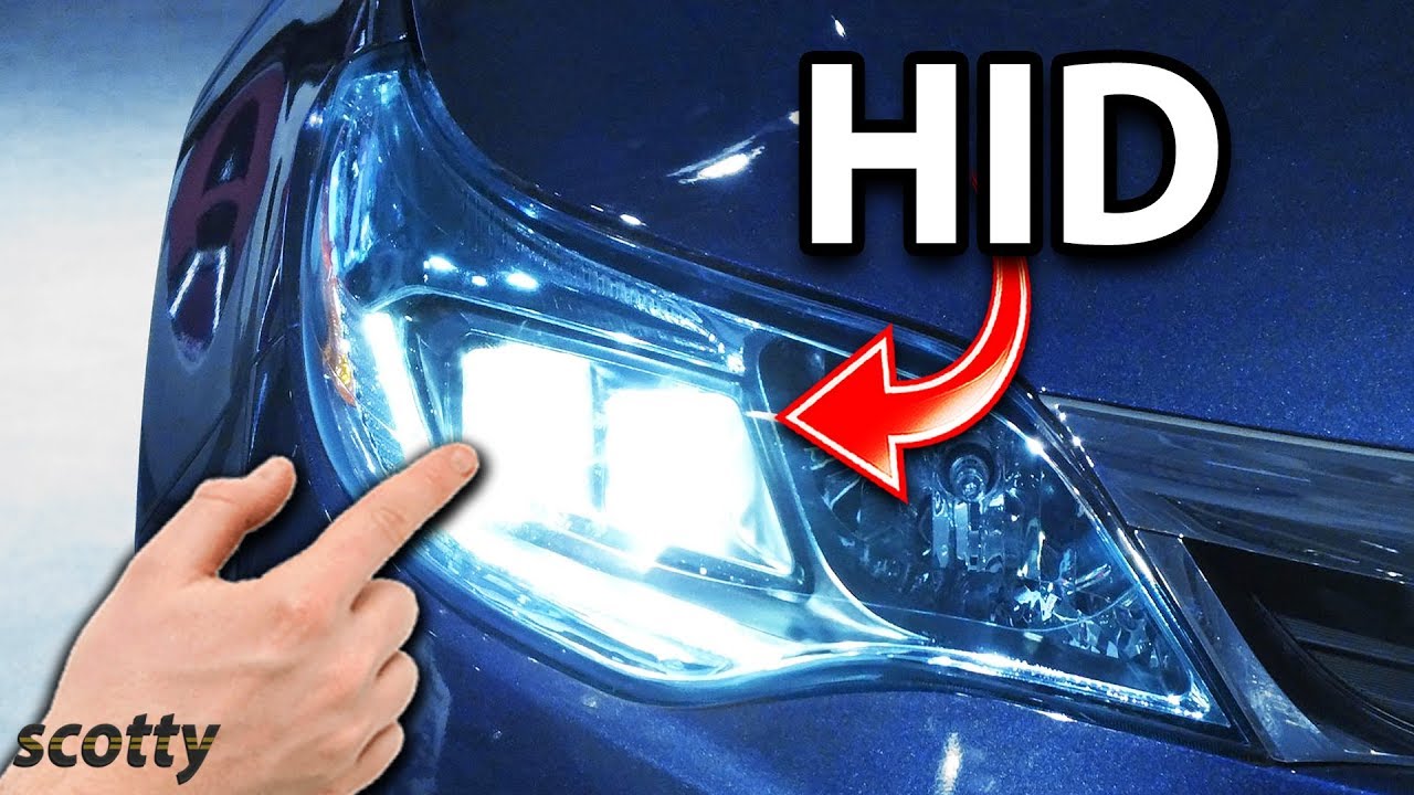 Putting Bright Blue HID Headlights On Your Car YouTube