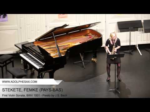 Dinant 2014 STEKETEE Femke First Violin Sonata, BWV 1001 Presto by J S Bach