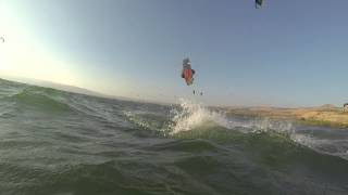 Kitesurfing at Sea Of Galilee