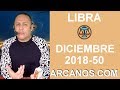 Video Horscopo Semanal LIBRA  del 9 al 15 Diciembre 2018 (Semana 2018-50) (Lectura del Tarot)