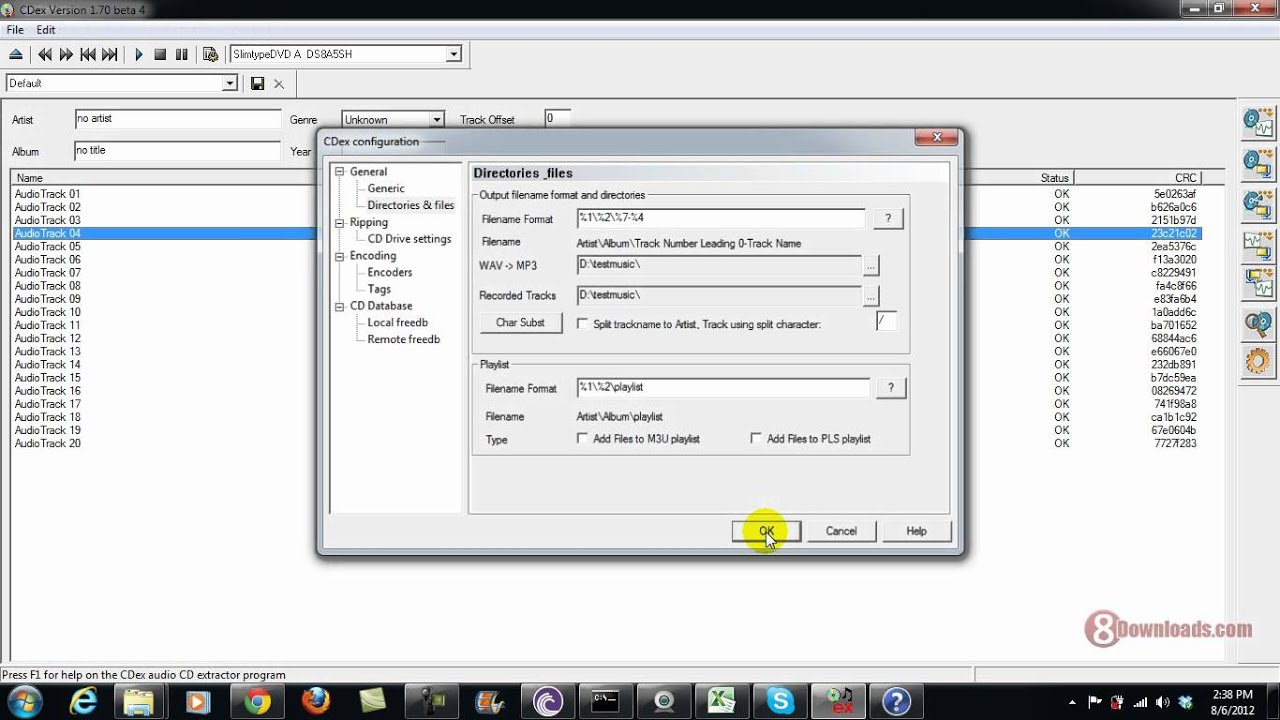 Convert your CD to MP3 with CDex - YouTube