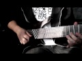 Oni 8 string Macassar Ebony Top & Axe FX Standard test (Meshuggah - Closed Eye Visuals cover)