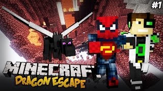 ŚMIERCIONOŚNY PARKOUR Z DELTIM! (Minecraft Mini-Game: Dragon Escape ODCINEK 1)