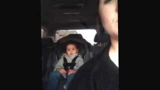 Baby singing wrecking ball with uber emotion