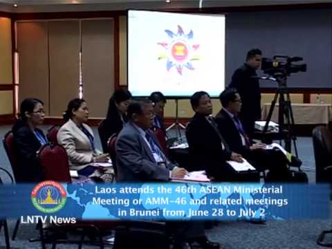 Lao News on LNTV- Laos attends the 46th AMM 46 and image