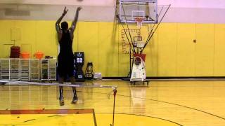 James Jones uses "The Gun" at Heat work out