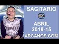 Video Horscopo Semanal SAGITARIO  del 8 al 14 Abril 2018 (Semana 2018-15) (Lectura del Tarot)